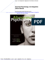 Test Bank For Abnormal Psychology An Integrative Approach 8th Edition Barlow