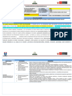 E - Planificación Unidad 6 - 3ro Grado