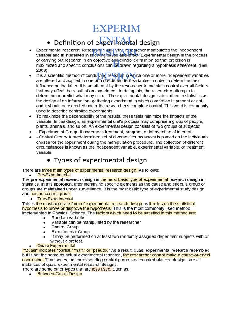 健康・医学 Experimental Design: Procedures 3 健康・医学 Experimental Design: Procedures 3 Experimental