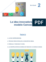 Tema 2 La Idea Innovadora. El Modelo Canvas