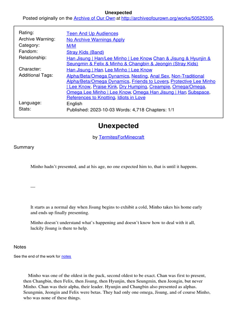 Unexpected | PDF