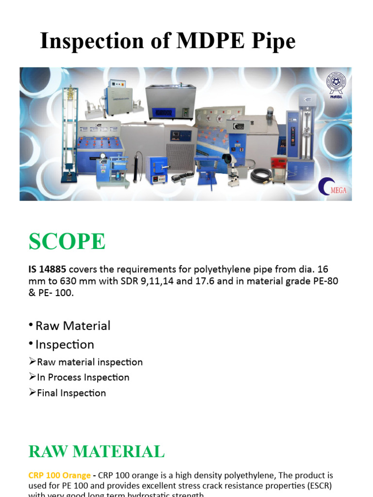 On Inspection of Mdpe Pipe | PDF