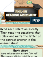 Reading Assessment Phil Iri 6
