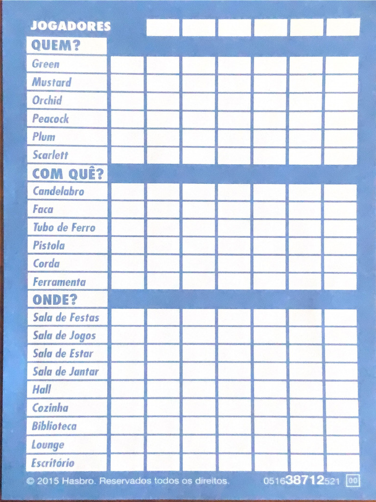 Cluedo | PDF