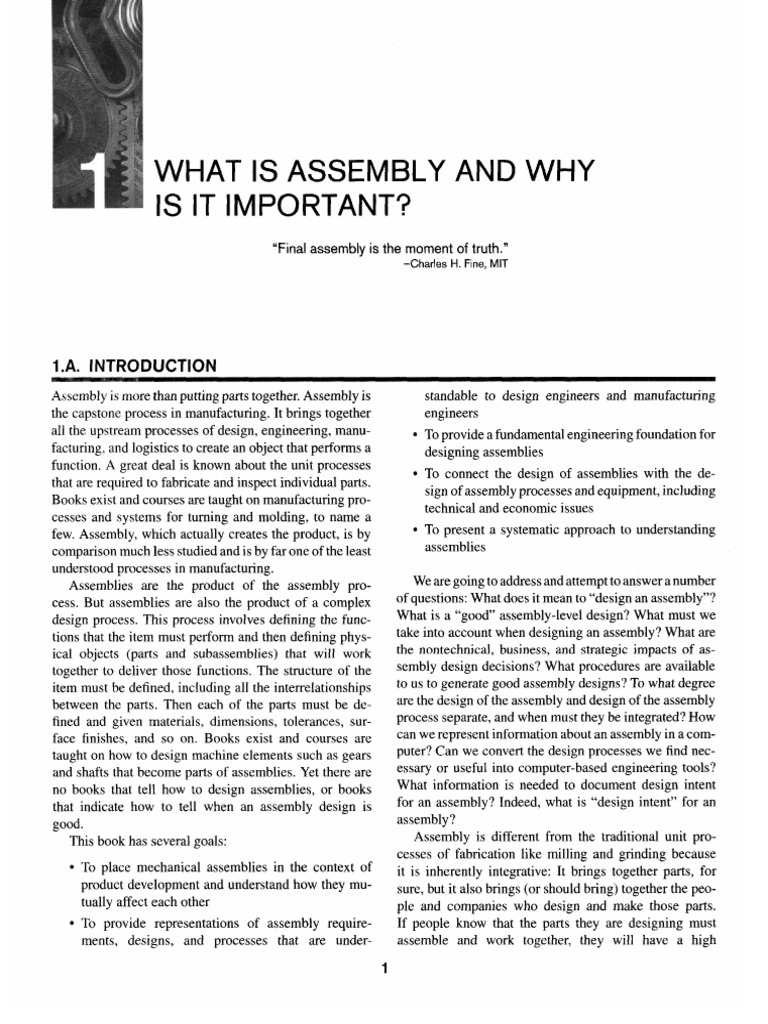 What Is Assembly and Why Is It Important | PDF