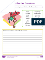 T e 2552731 Describe The Creature Writing Worksheet - Ver - 2