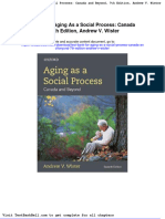 Test Bank For Aging As A Social Process Canada and Beyond 7th Edition Andrew V Wister