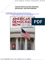 Test Bank For American Democracy Now Essentials 7th Edition Brigid Harrison Jean Harris Michelle Deardorff