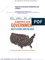 Test Bank For American Government Institutions and Policies 16th by Wilson
