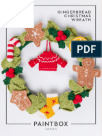 Gingerbread Christmas Wreath in Paintbox Yarns Cotton DK Downloadable PDF - 2