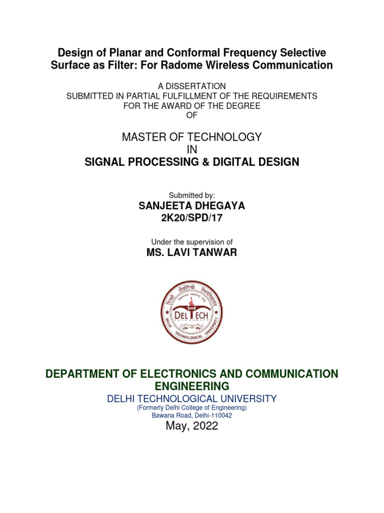 Sanjeeta Dhegaya M.tech. | PDF | Technology & Engineering