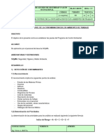 Programa Control de La Contaminación en Los Ambientes de Trabajo - Dic 2002