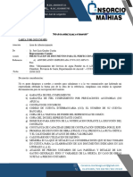 Carta de Presentacion de Documento Carta CM N°001-2023