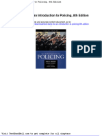 Test Bank For An Introduction To Policing 8th Edition