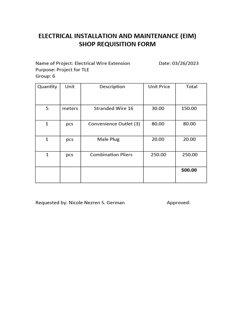 Electrical Installation and Maintenance PDF