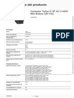 Ficha Tecnica Contactor Schneider