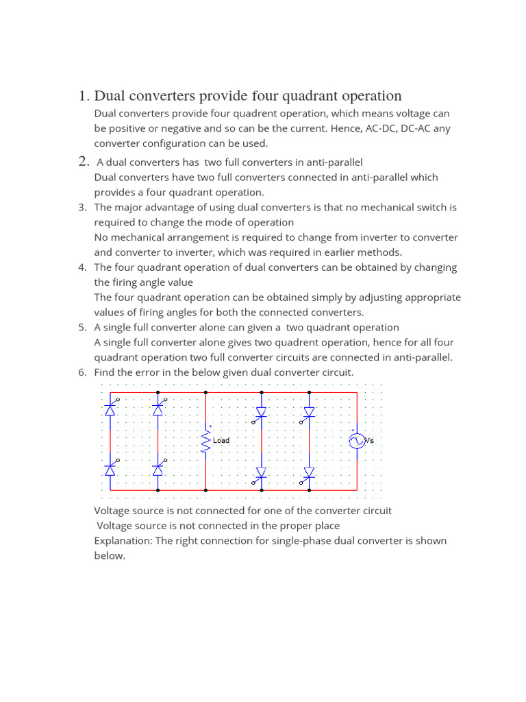 Dual Converters | PDF | Power Inverter | Manufactured Goods