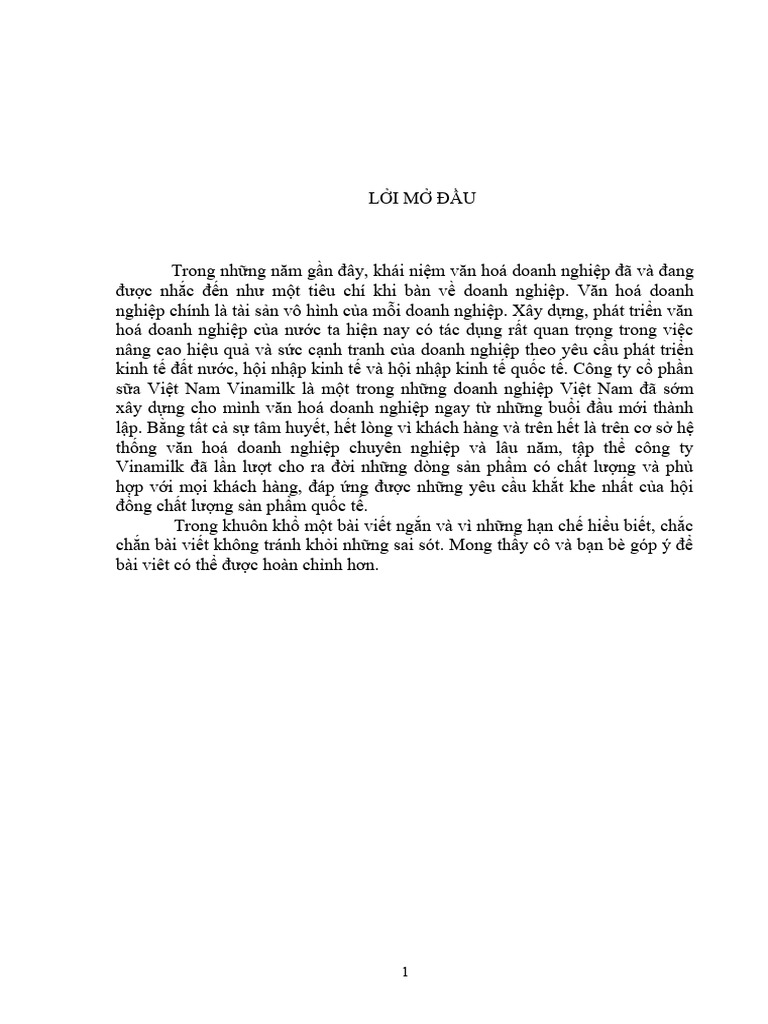 123doc Van Hoa Doanh Nghiep Cua Cong Ty Co Phan Sua Viet Nam