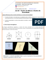Aula 03 Centro de Massa e Centro de Gravidade
