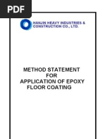 PU Flooring Application Method Statement | PDF | Concrete | Strength Of ...