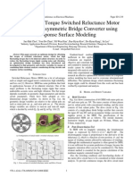 Design of Flat Torque Switched Reluctance Motor Considering Asymmetric Bridge Converter Using Response Surface Modeling