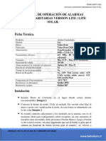 Plantilla Manual de Operacion Alarmas Lite Lite Solar