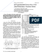 Theoretical and Experimental Forces for a New Linear Switched Reluctance Traction Motor