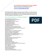 International Journal of Database Management Systems (IJDMS)