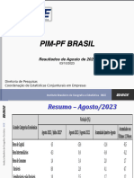 Pim-Pf Brasil: Resultados de Agosto de 2023