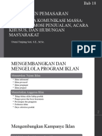 Bab 18 Mengelola Komunikasi Massa Iklan Promosi Penjualan Acara Khusus Dan Hubungan Masyarakat