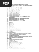 p.1 Primary One Math Notes Teacher - Ac