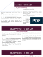 Check List Celebracoes