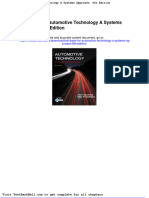 Test Bank For Automotive Technology A Systems Approach 6th Edition