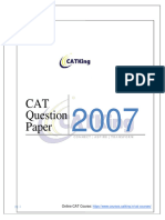 CAT 2007 Question Paper