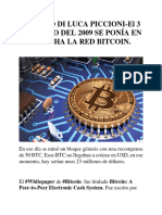 ABRAMO DI LUCA PICCIONI-El 3 DE ENERO DEL 2009 SE PONÍA EN MARCHA LA RED BITCOIN.