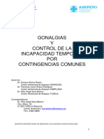 Gonalgia en Contingencias Comunes