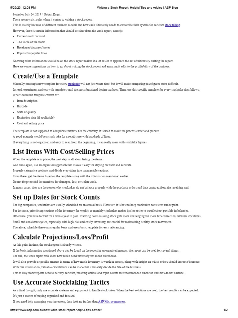 writing-a-stock-report-helpful-tips-and-advice-pdf