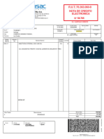 Nota de Credito Electronica: Anasac Ambiental S.A