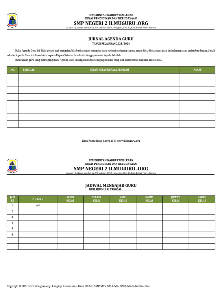 Jurnal Mengajar Guru | PDF