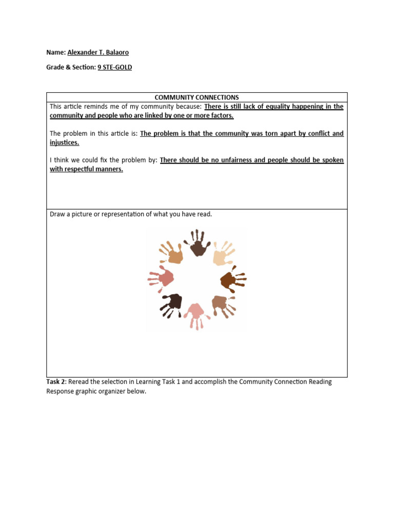 Community Connections and Equality Issues | PDF