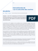 Convention Internationale de Torremolinos Sur La Sécurité Des Navires de Pêche