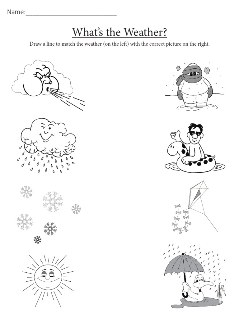 Weather Worksheet PDF