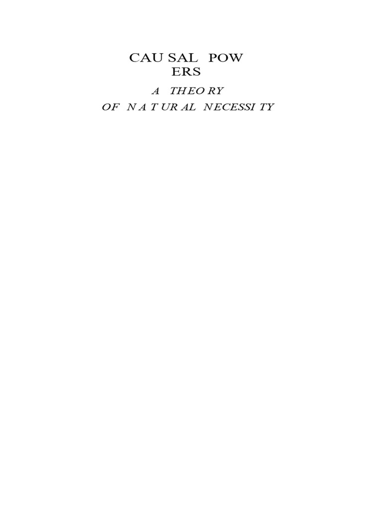 Rom harr edward h madden causal powers theory of natural