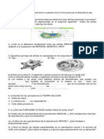 La Celula y La Clasificacion de Los Seres Vivos-Examen