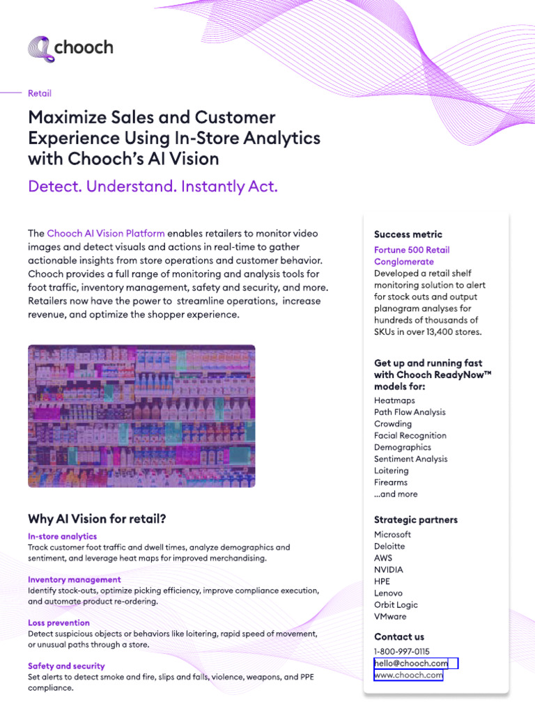 Solution Brief Chooch Retail Ai Vision Solutions | PDF | Analytics ...