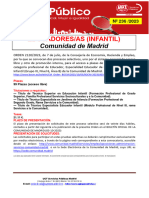 236-23 Boletin Informativo Empleo Publico Educadores-As (Infantil) Comunidad de Madrid 03-10-2023
