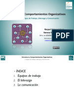 Estructura y Comportamientos Organizativos: Tema 7. Equipos de Trabajo, Liderazgo y Comunicación