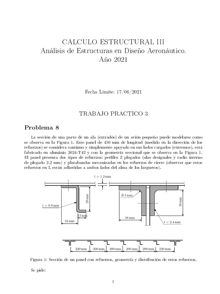 Análisis Estructural de Alas Aeronáuticas | PDF | Spar (Aeronáutica ...