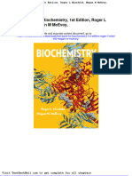 Test Bank For Biochemistry 1st Edition Roger L Miesfeld Megan M Mcevoy