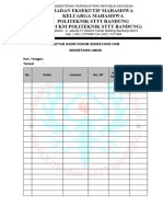 Forum Sekretaris UKM-Daftar Hadir